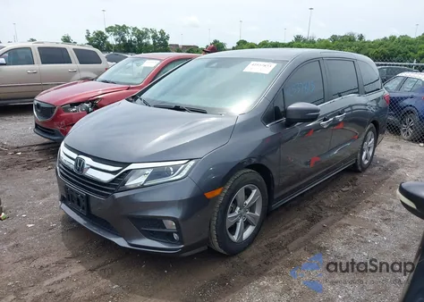 2020 Honda Odyssey Ex-L/Ex-L W/Navi Res from USA, damaged, VIN 5FNRL6H79LB021115